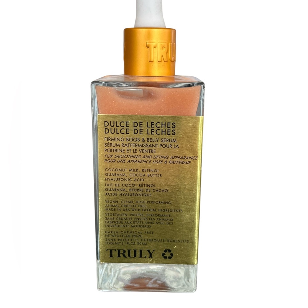TRULY Dulce De Leches firming boob and belly serum 3.1 oz Vegan smooth & lift
